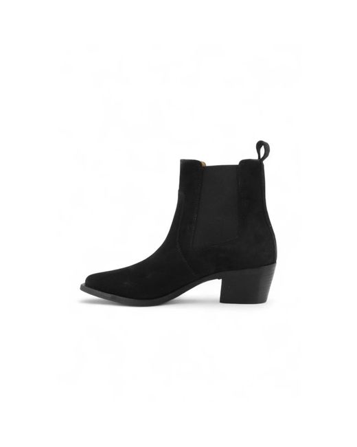 Frau Black Cowboy & Biker Boots