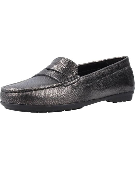 Geox Black Loafers