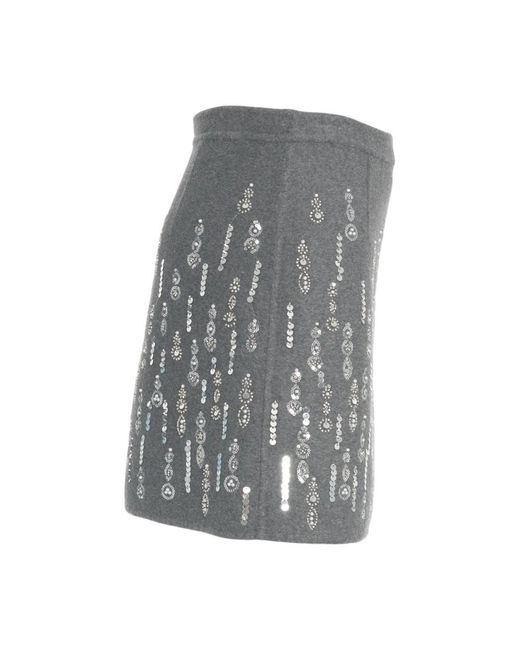 SOLOTRE Gray Short Skirts
