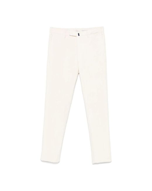 Chinos di Incotex in White da Uomo
