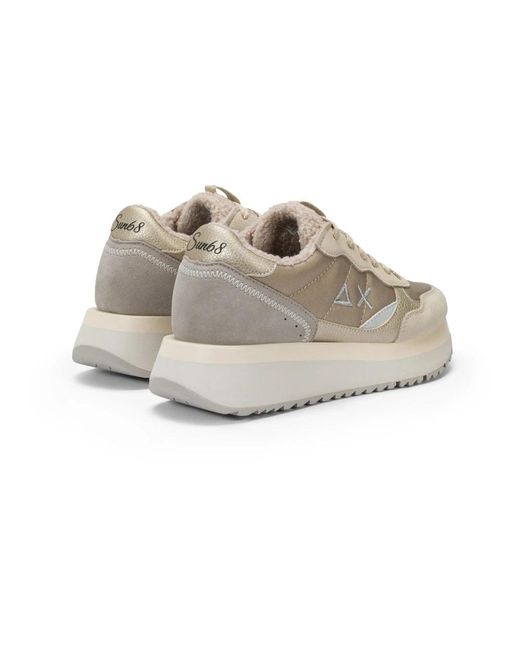 Sun 68 Gray Sneakers