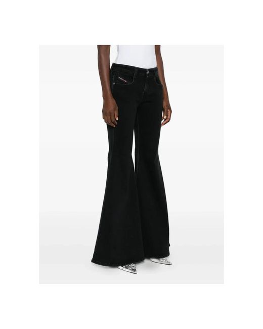 DIESEL Flared Jeans in het Black