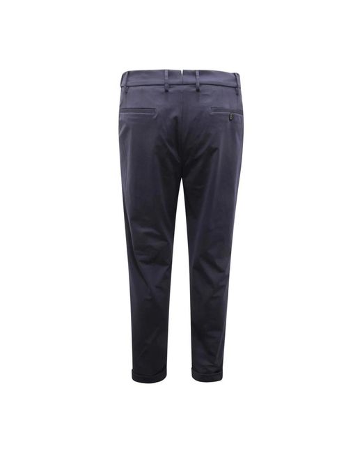 BERWICK 1707 Blue Slim-Fit Trousers for men