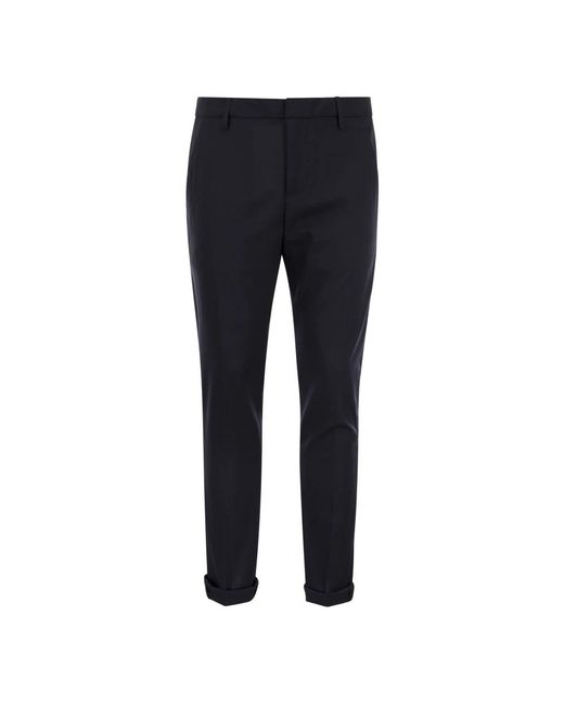 Dondup Blue Slim-Fit Trousers for men