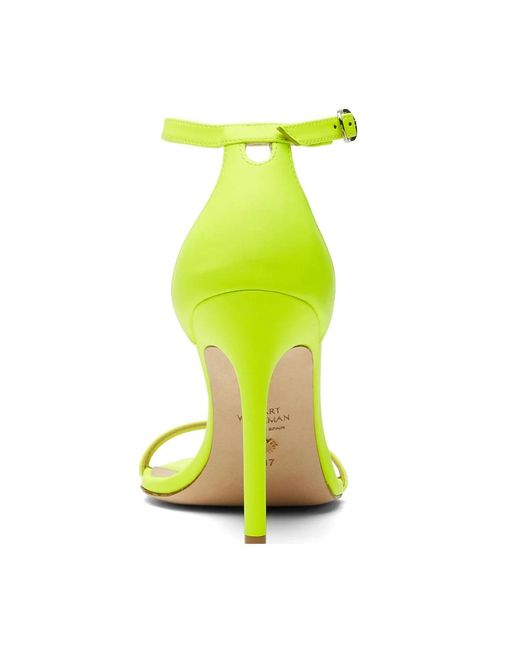 Stuart Weitzman Yellow High Heel Sandals