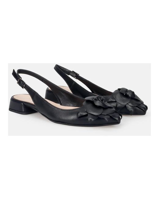 Sangiorgio Blue Ballerina Shoes