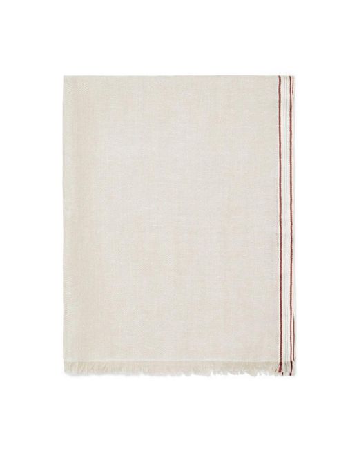 Brunello Cucinelli Winter Scarves in het Natural voor heren