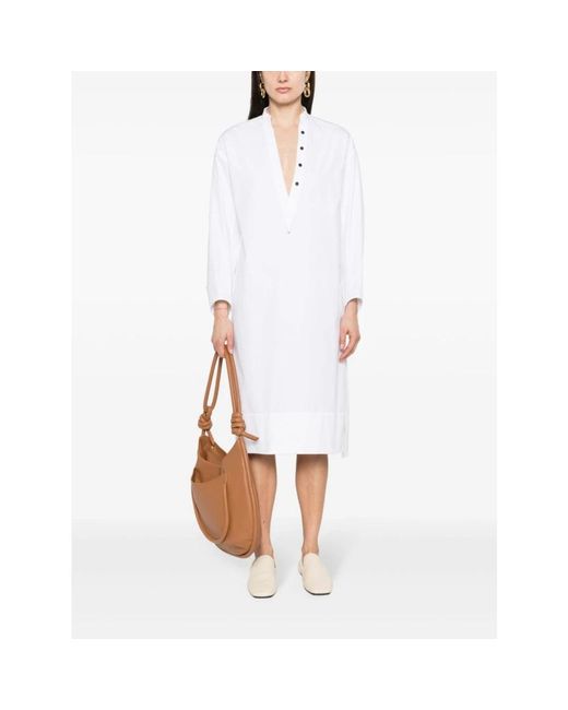 Khaite White Midi Dresses