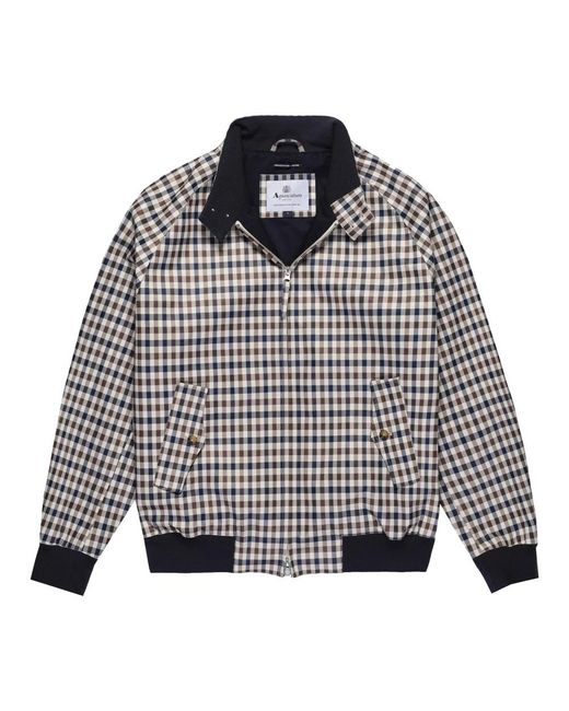Aquascutum Jassen ,Veelkleurig ,Katoen Archival Harrington in het Gray voor heren
