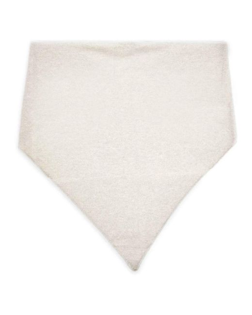 Brunello Cucinelli White Winter Scarves