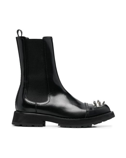 Alexander McQueen Black Chelsea Boots