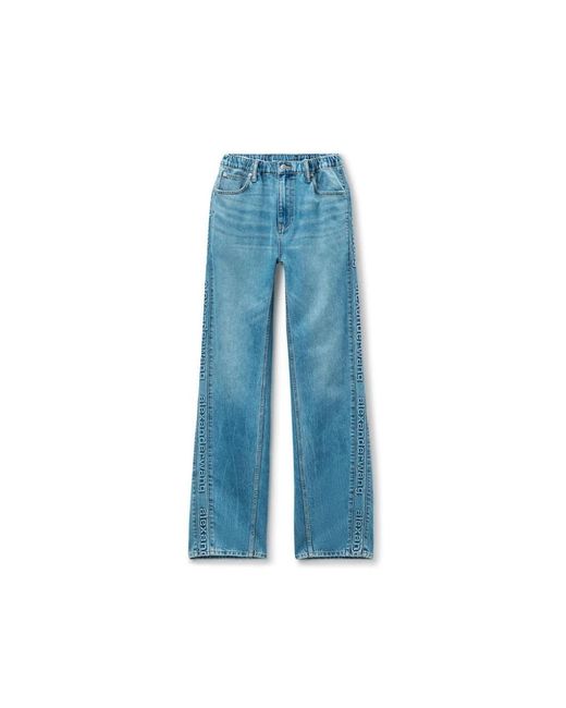 Alexander Wang Blue Wide Jeans