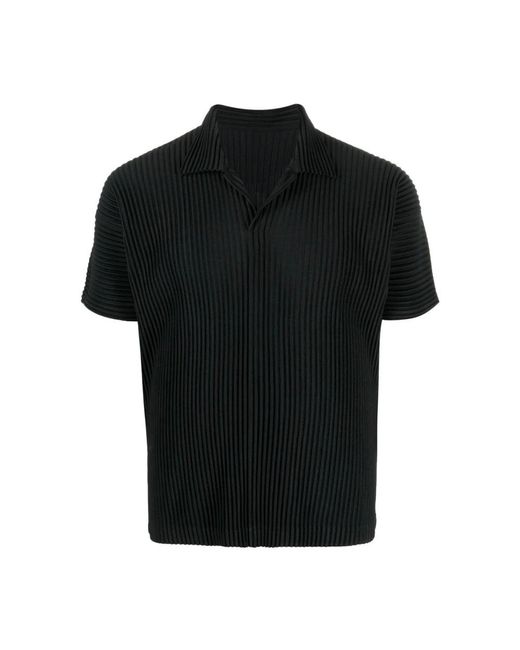 Issey Miyake Black Polo Shirts for men