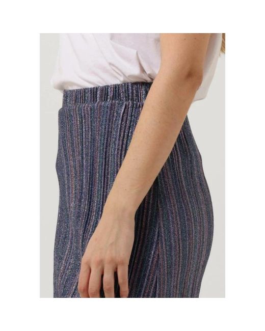 Another Label Rokken ,Paars ,Polyester Aurelia Maxi Rok in het Blue