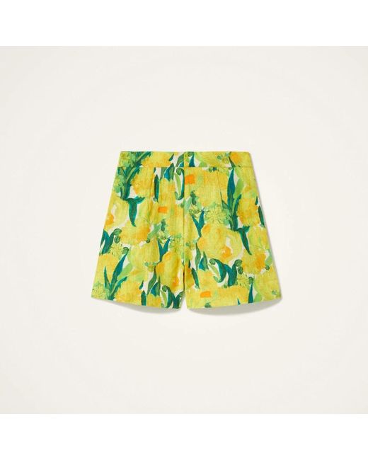 LaDoubleJ Korte Broeken ,Veelkleurig ,Katoen Goede Butt Shorts in het Yellow