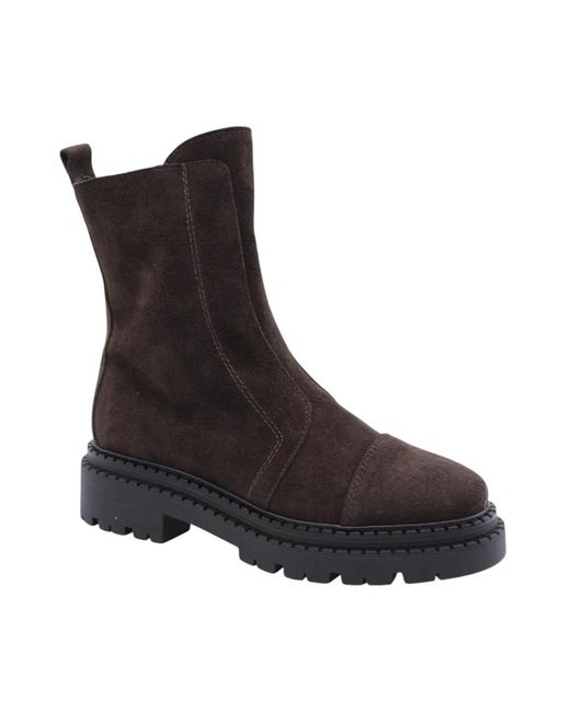 E mia Black Ankle Boots