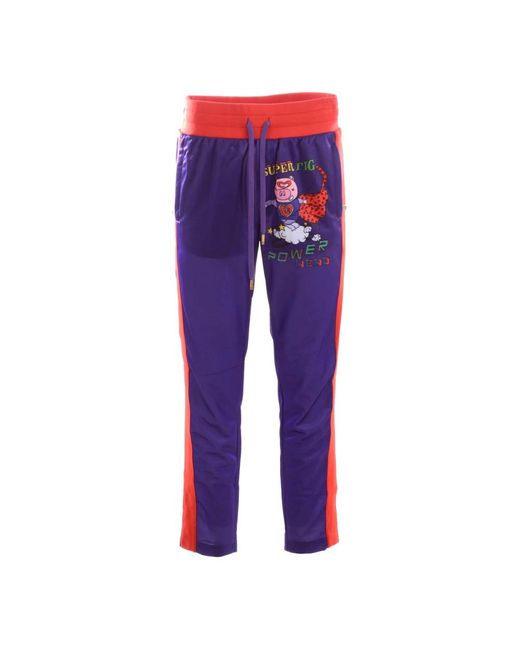Dolce & Gabbana Purple Sweatpants for men