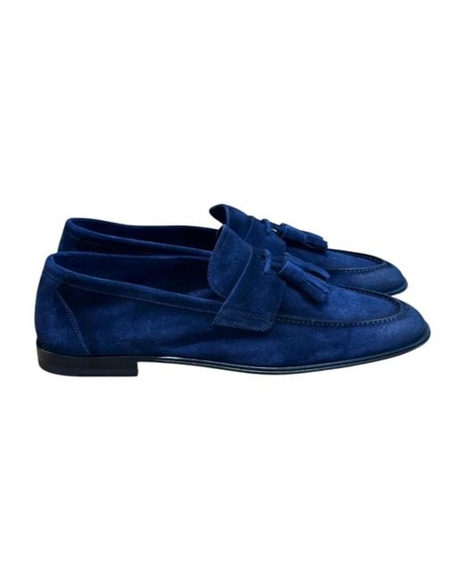 Corvari Blue Loafers for men