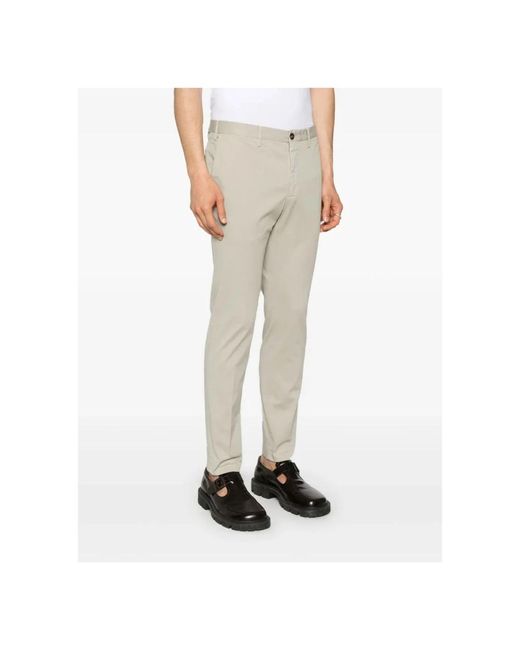 Incotex Broeken ,Grijs Broek Met Verborgen Sluiting in het Natural voor heren