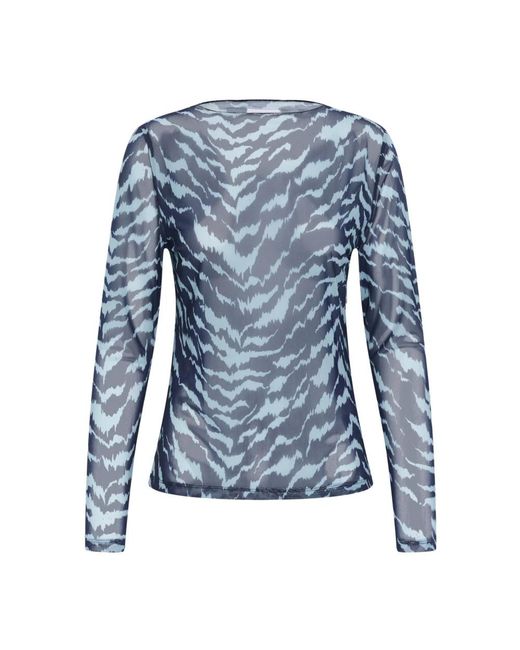 Saint Tropez Long Sleeve Tops in het Blue