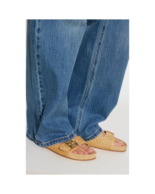 Tory Burch Natural Mellow Slide
