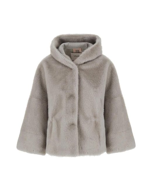 VALENTINI 1972 Korte Shearling Jas in het Gray