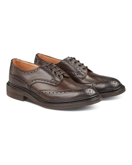 Tricker's Brown Laced Shoes for men