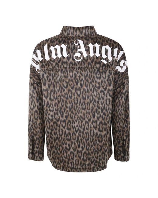 Light Jackets Palm Angels de hombre de color Gray