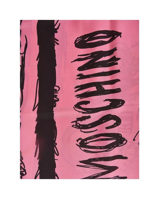 Moschino Pink Stilvolle schals kollektion