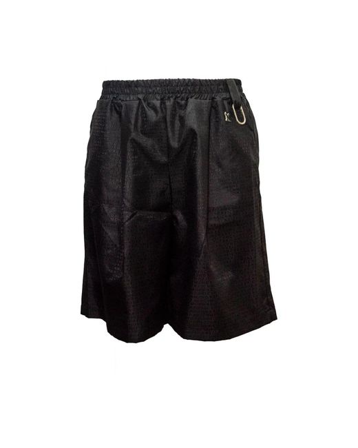John Richmond Schwarze polyester-shorts ump24075be hb in Black für Herren