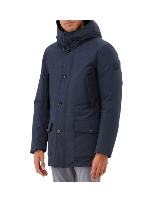 Woolrich Blue Winter Jackets for men