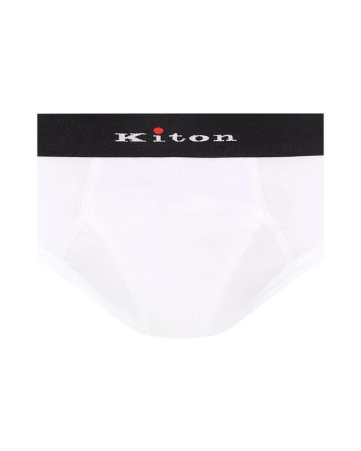 Kiton White Underpants for men