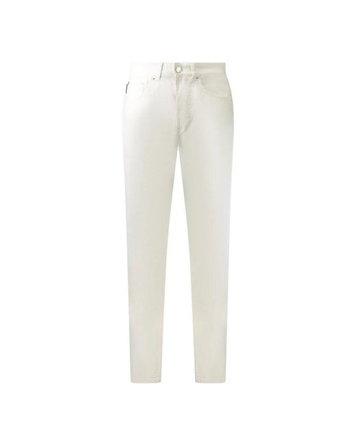 North Sails White Straight Jeans for men