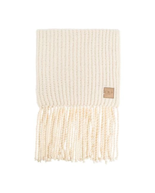 IRO Accessoires ,Katoen Fluffy Sjaal in het Natural