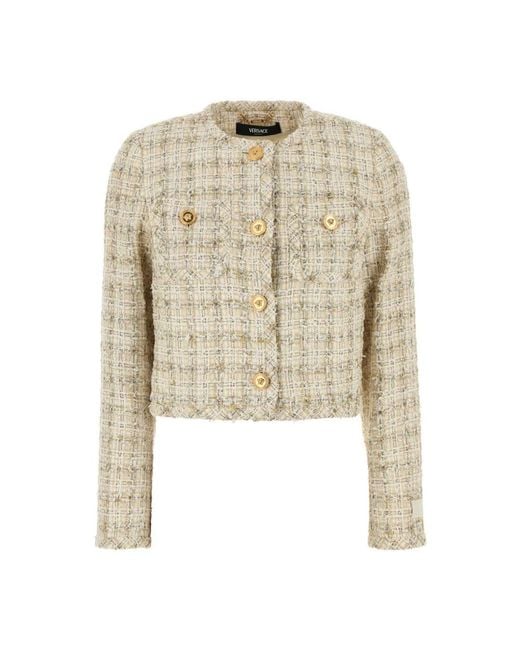 Versace Natural Tweed Jackets