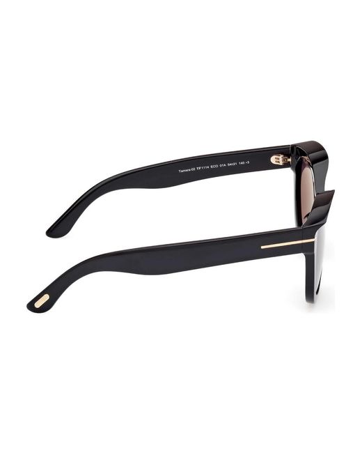 Tom Ford Black Klassische sonnenbrille mit zubehör