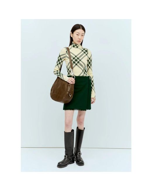 Burberry Green Check ribbed sweater