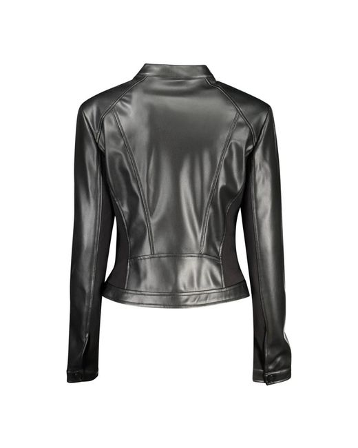 Guess Black Polyurethane 's Jacket