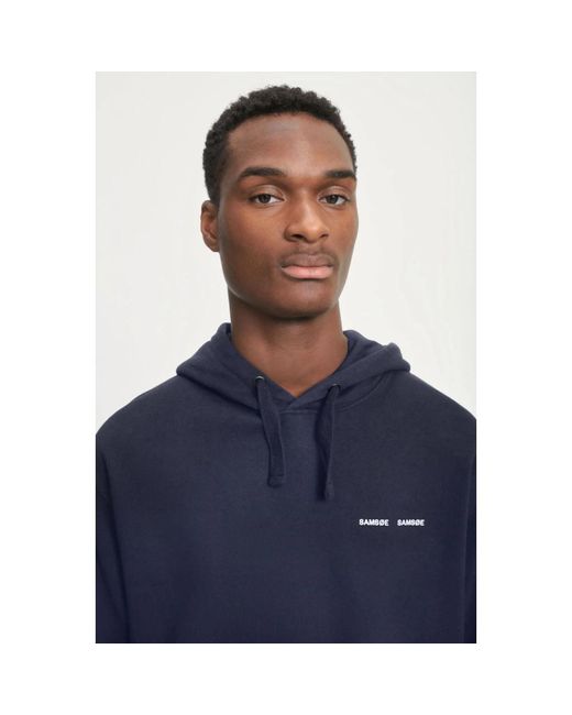 Samsøe & Samsøe Blue Hoodies for men
