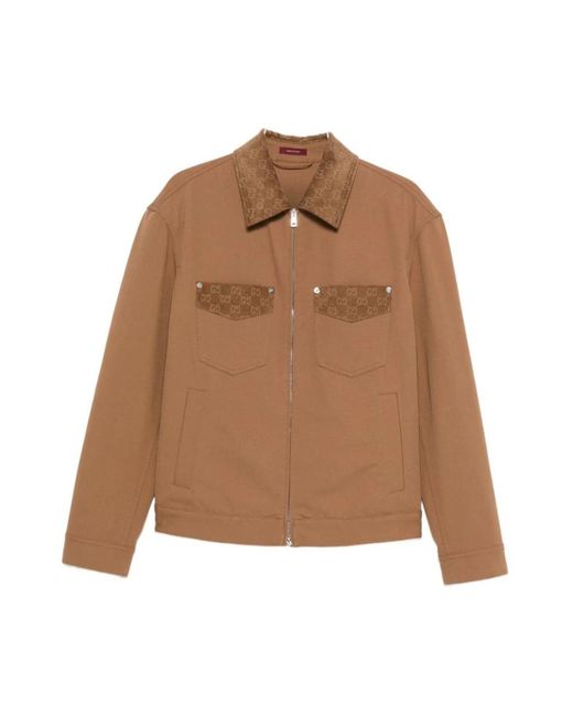 Gucci Brown Light Jackets for men