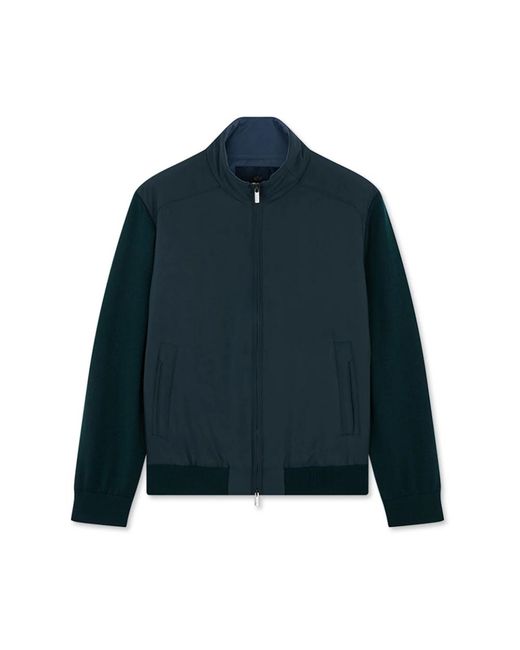 Paul & Shark Luxe Hybrid Zip-Up Sweater in het Blue voor heren