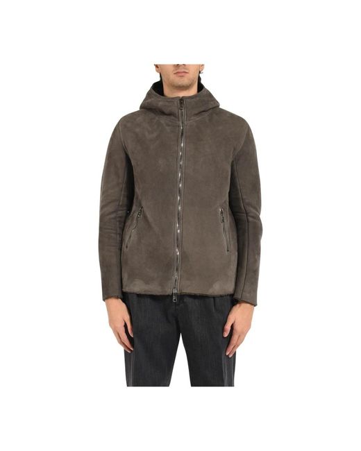 Giorgio Brato Gray Light Jackets for men