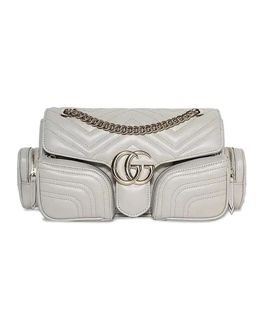 Gucci Gg Marmont Schoudertas in het Metallic