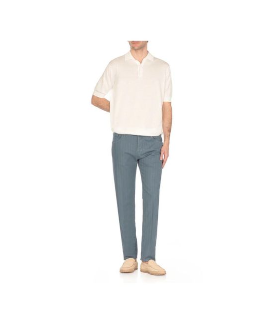 Jacob Cohen Blaue Baumwolljeans Mit Logopatch in Blue für Herren