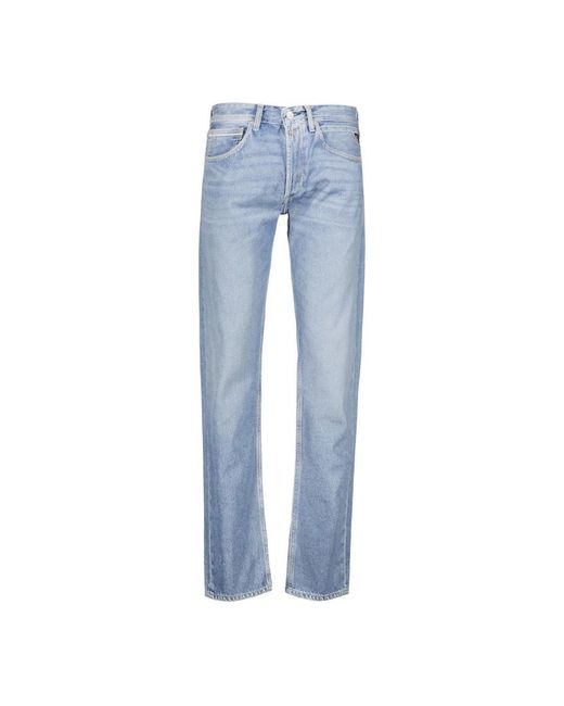 Replay Blue Straight Fit Jeans for men