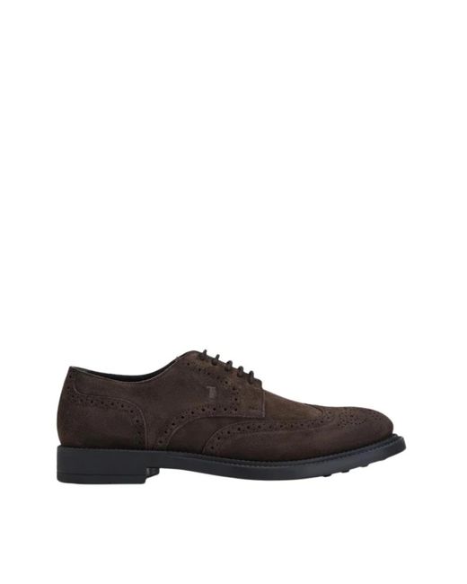 Tod's Brown Laced Shoes for men