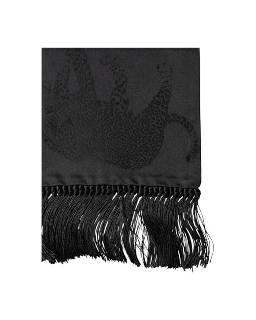 Dolce & Gabbana Black Silk Scarves for men