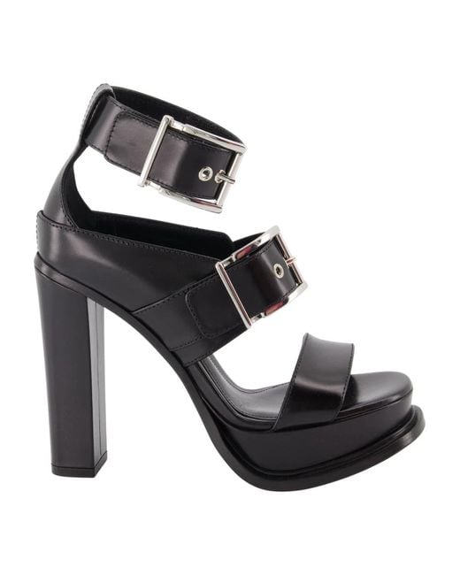 Alexander McQueen Black High Heel Sandals