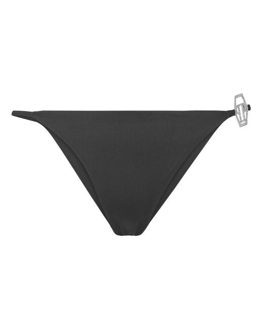 Philipp Plein Badmode ,Zwart ,Slip Crystal in het Gray