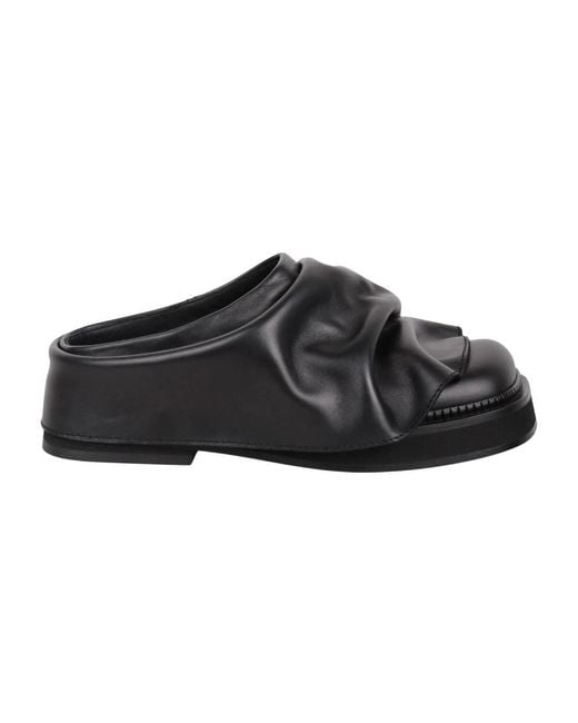 The Attico Black Mules